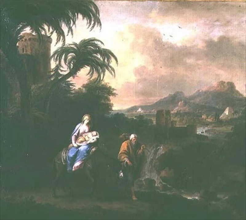 La fuga in Egitto - Burghley House Collection, Lincolnshire